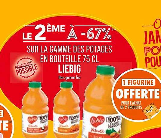 la gamme des potages en bouteille 75 cl liebig