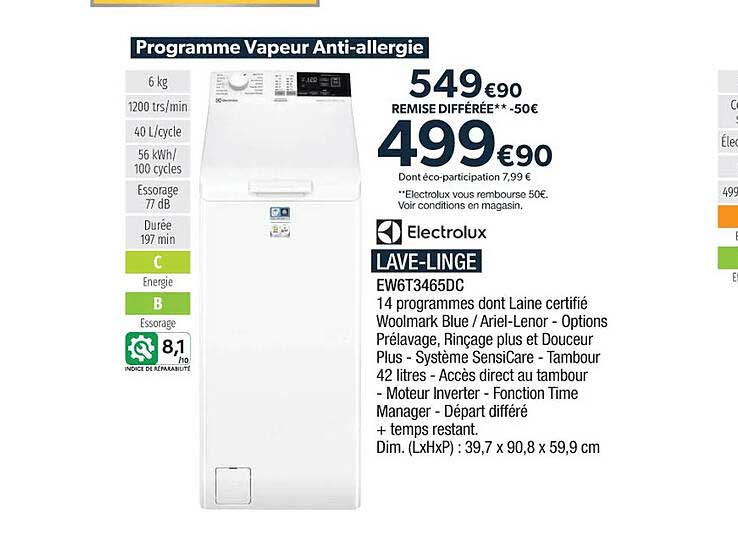 lave-linge electrolux