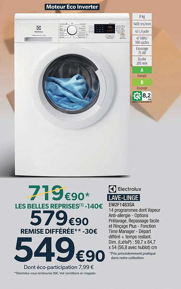 lave-linge electrolux