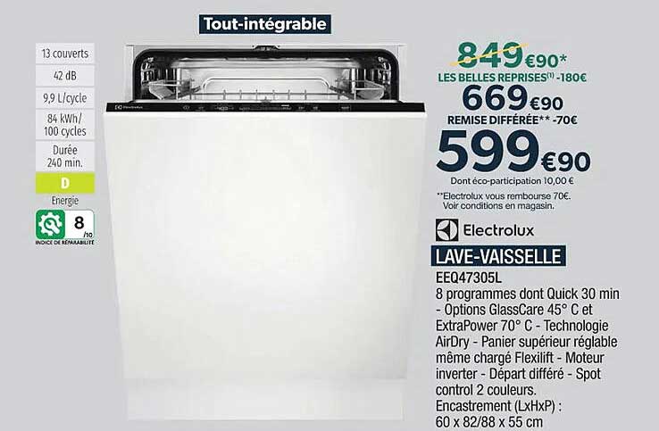 lave-vaisselle electrolux