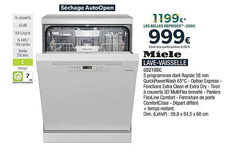 Lave-vaisselle Miele