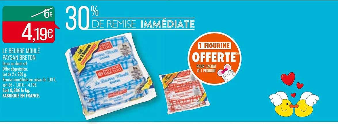 le beurre moulé paysan breton