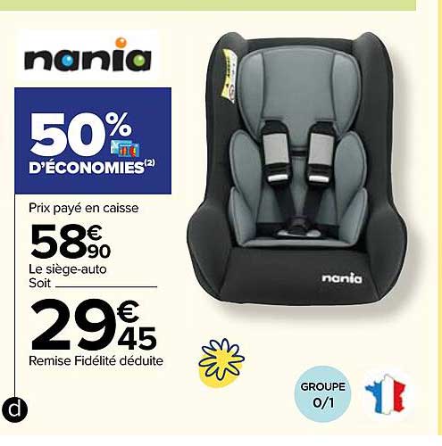 le siège-auto nania