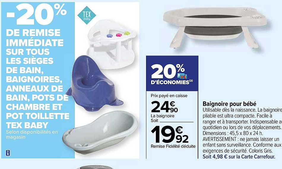 Les Sièges De Bain, Baignoires, Anneaux De Bain, Pots De Chambre Et Pot Toilette Tex Baby, Baignoire Pour Bébé