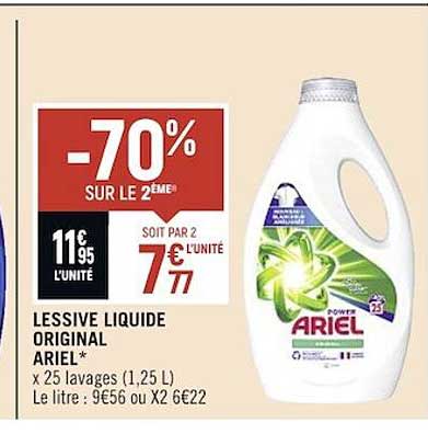 Lessive Liquide Original Ariel