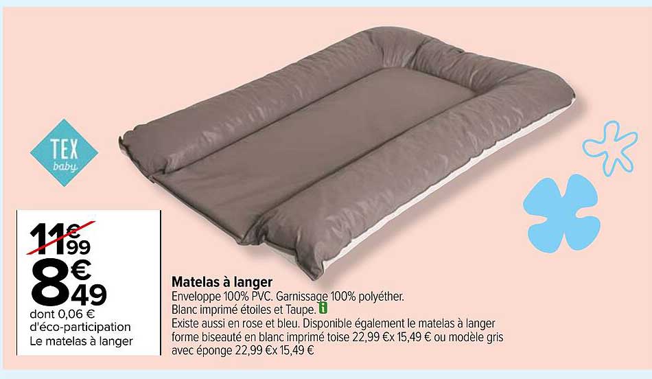 Matelas à Langer Tex Baby