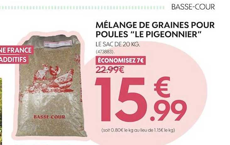 mélange de graines pour poules le pigeonnier