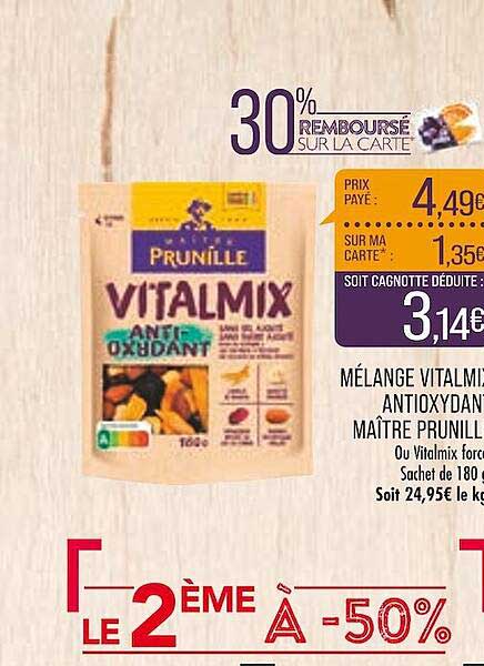 mélange vitalmix antioxydant maître prunille
