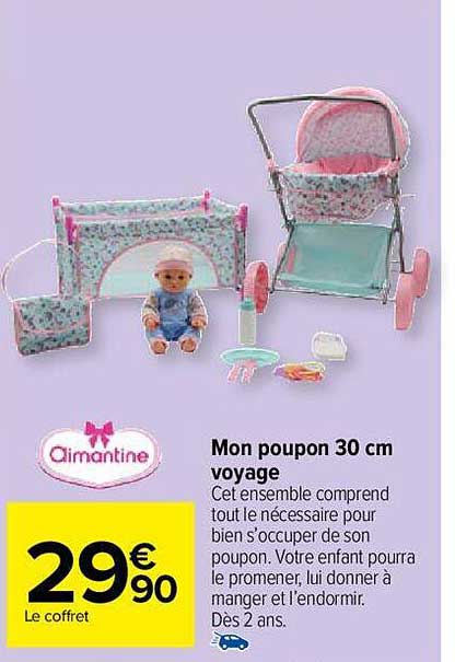 mon poupon 30 cm voyage aimantine
