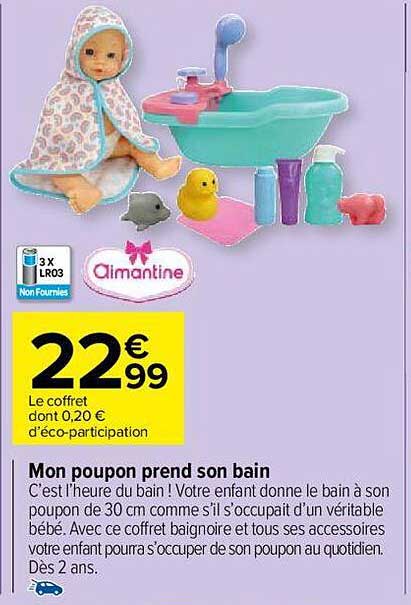 mon poupon prend son bain aimantine