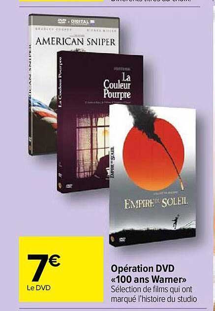 opération dvd «100 ans warner»