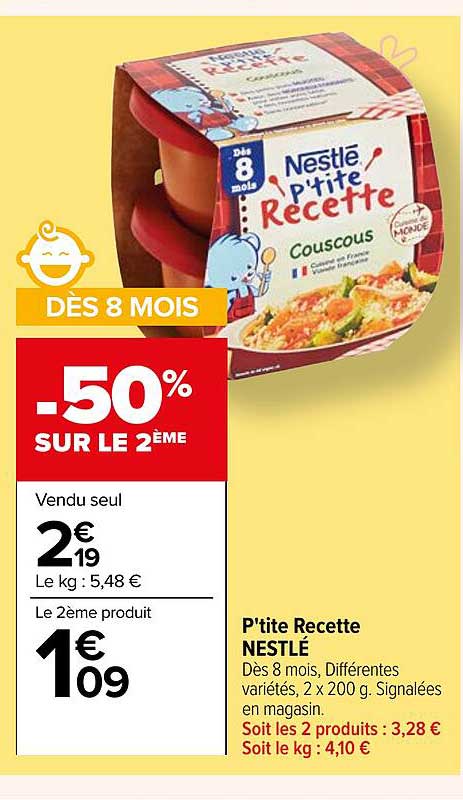 p'tite recette nestlé