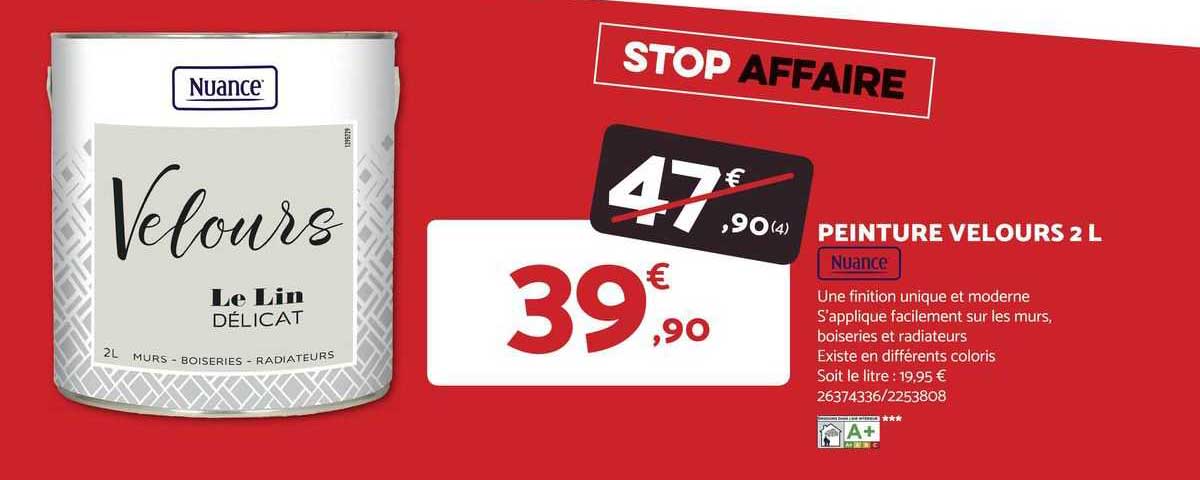 Peinture Velours 2 L