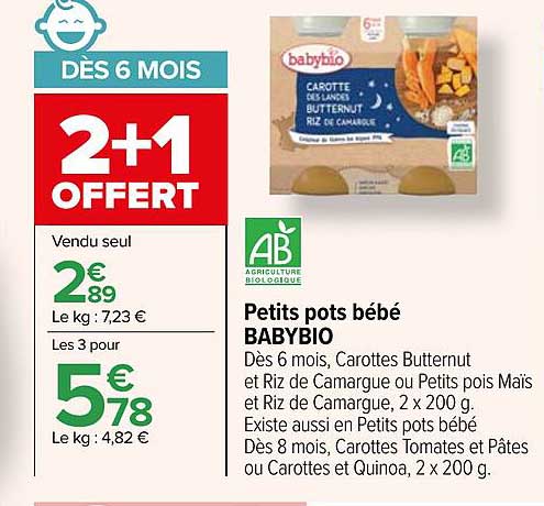 petits pots bébé babybio