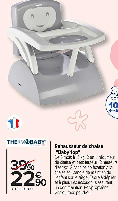 rehausseur de chaise "baby top" thermo baby