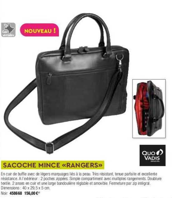 sacoche mince rangers quo vadis