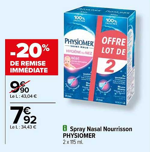 Spray Nasal Nourrisson Physiomer