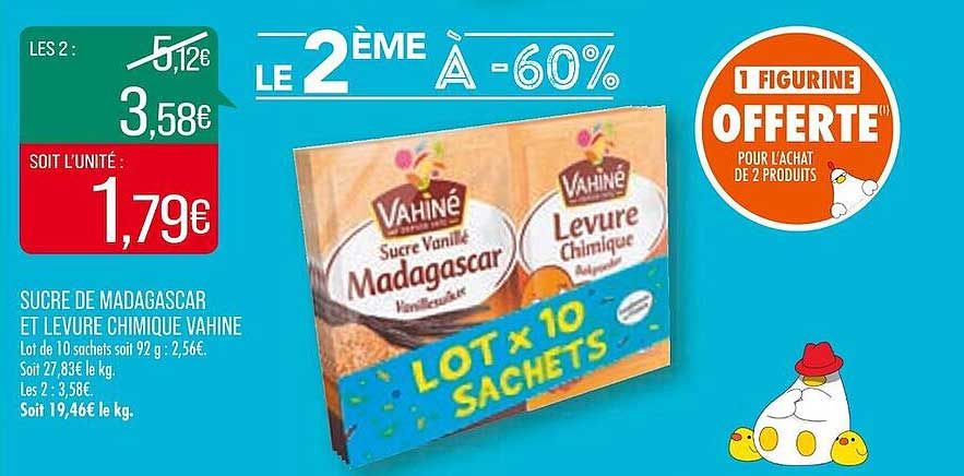 sucre de madagascar et levure chimique vahiné