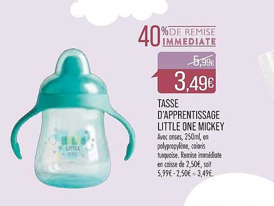 tasse d'apprentissage little one mickey