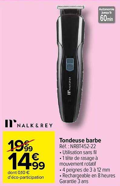 tondeuse barbe nalk & rey