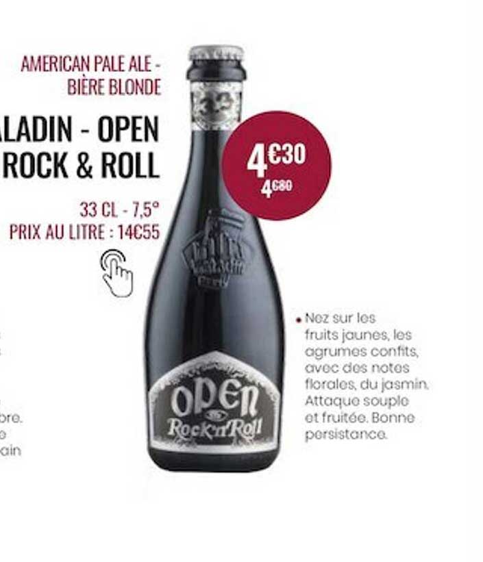 american pale ale - bière blonde open rock & roll