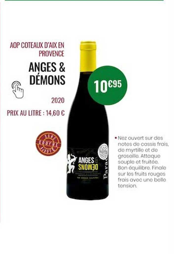 aop côteaux d'aix en provence anges & démons 2020