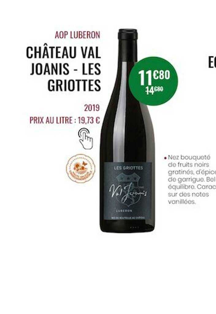 aop luberon château val joanis - les griottes 2019