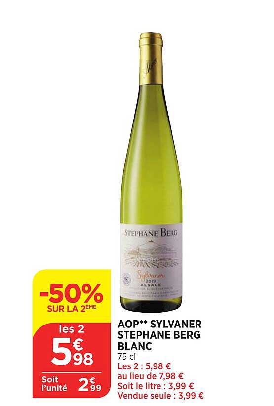 aop sylvaner stephane berg blanc