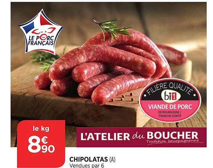 chipolatas l'atelier du boucher