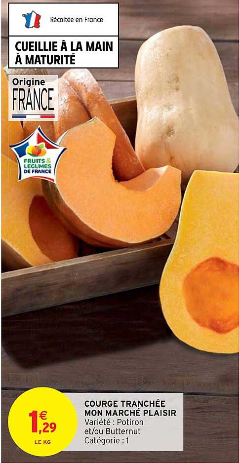 Courge Tranchée Mon Marché Plaisir