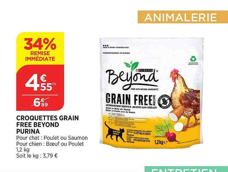 croquettes grain free beyond purina