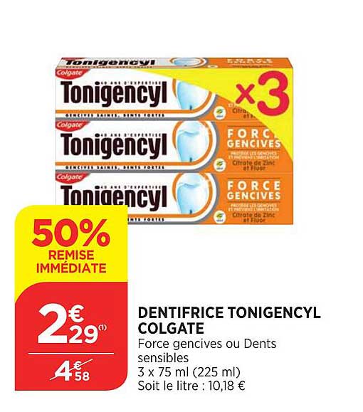 Dentifrice Tonigencyl Colgate