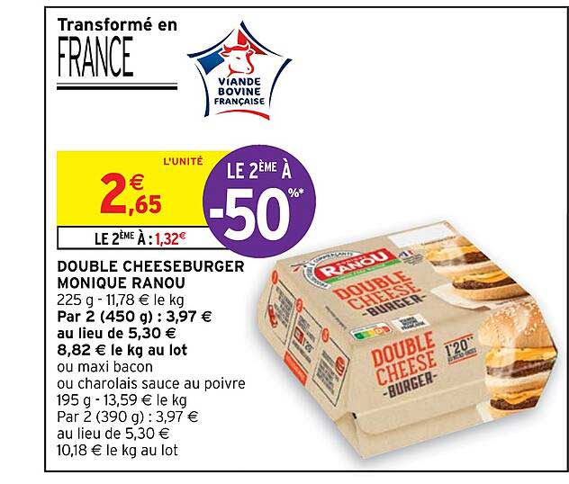 double cheeseburger monique ranou
