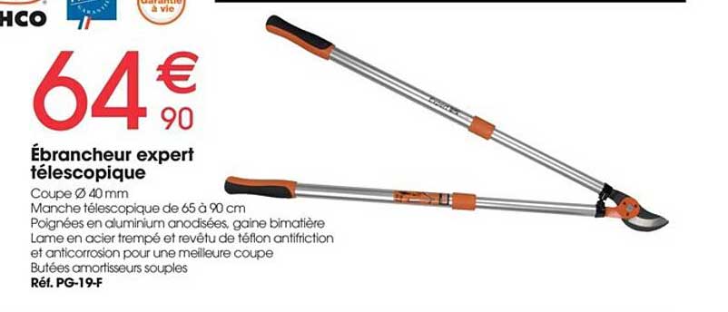 ébrancheur expert télescopique