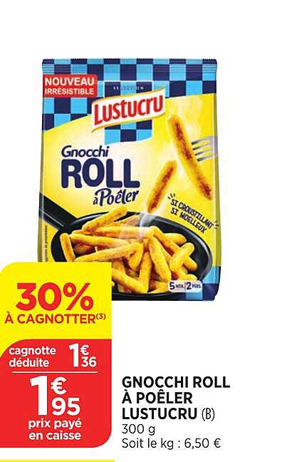 gnocchi roll à poêler lustucru