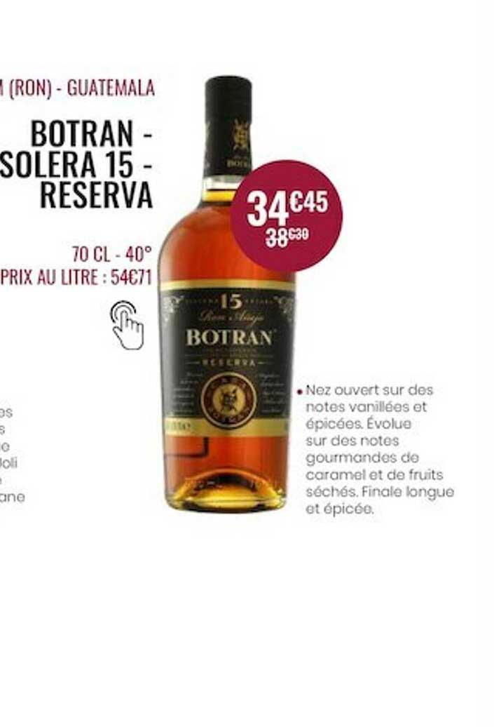 guatemala botran- solera 15 - reserva