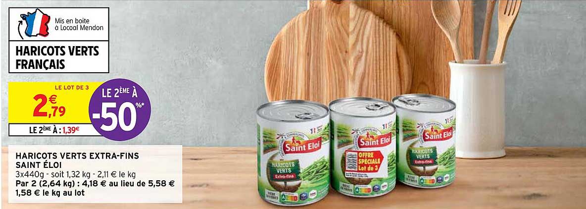 haricots verts extra-fins saint éloi