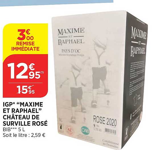 igp "maxime et raphael" château de surville rosé