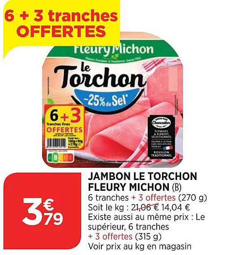 jambon le torchon fleury michon