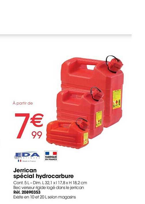 jerrican spécial hydrocarbure eda