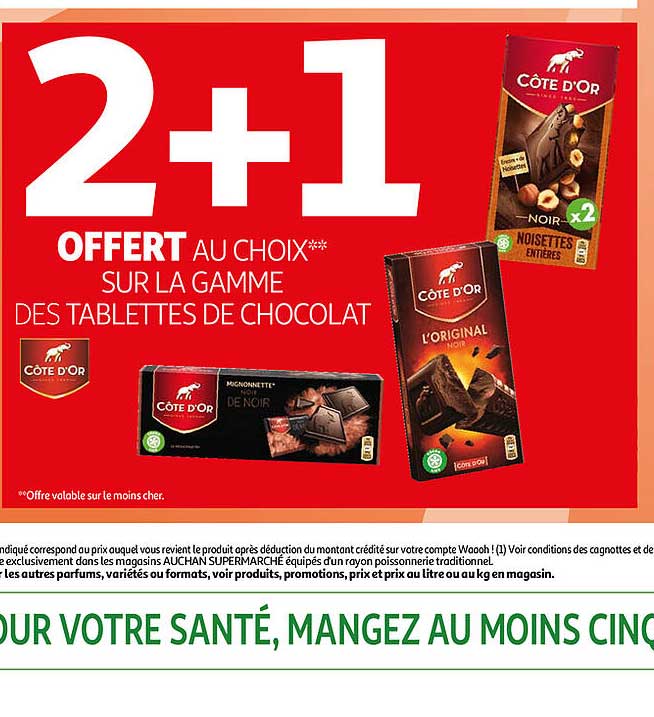La Gamme Des Tablettes De Chocolat Côte D'or