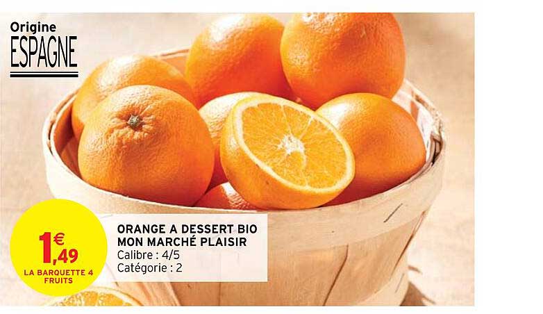 orange à dessert bio mon marché plaisir