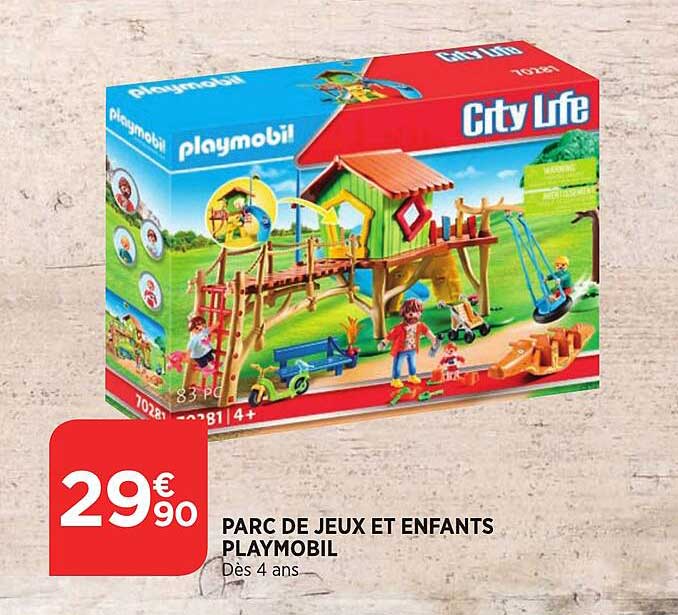 Parc De Jeux Et Enfants Playmobil