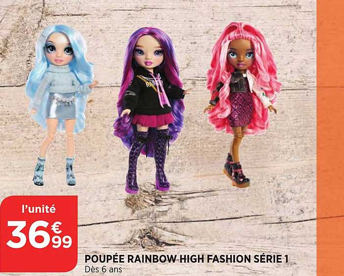 poupée rainbow high fashion série 1