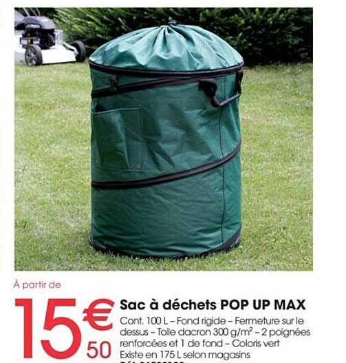 Sac à Déchets Pop Up Max