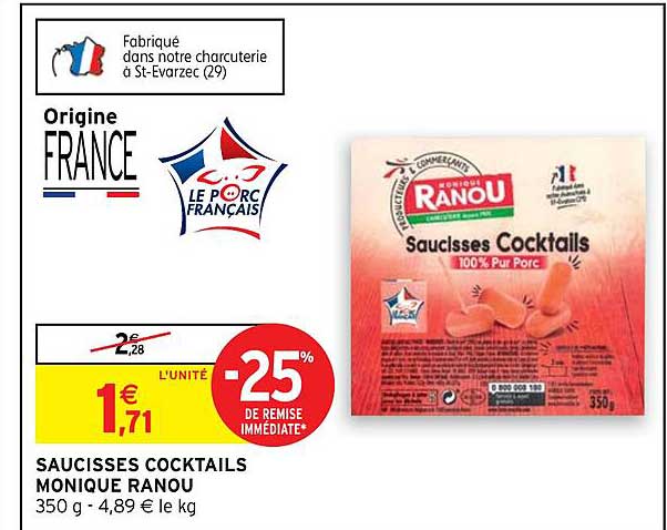 saucisses cocktails monique ranou