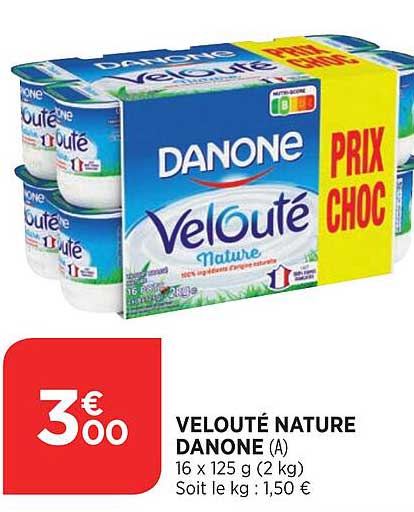 Velouté Nature Danone