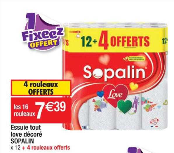 essuie tout love décoré sopalin