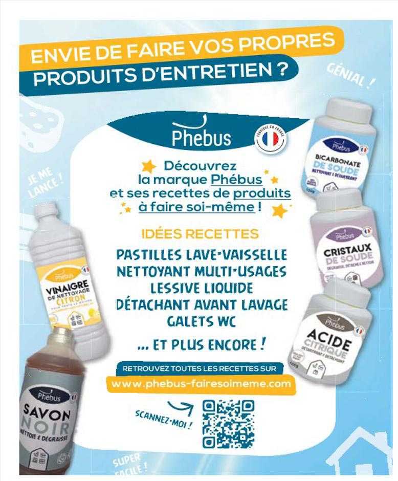 produits d'entretien phebus