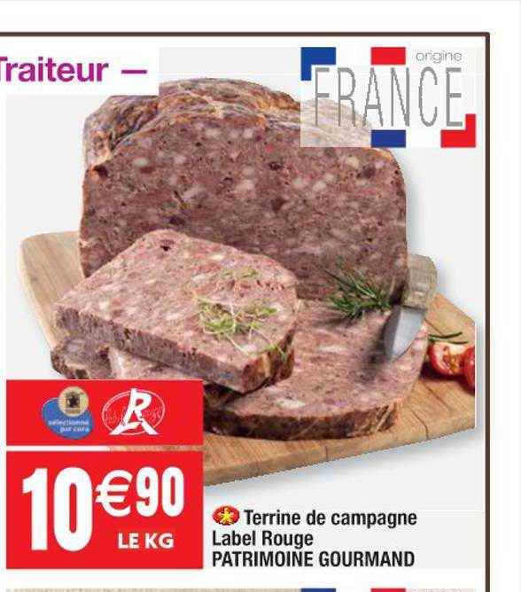 Terrine De Campagne Label Rouge Patrimoine Gourmand